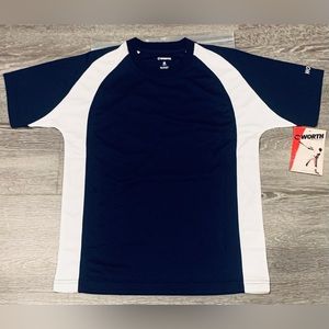 Worth Sports Navy Blue & White Jersey Shirt- Size: Youth Medium
